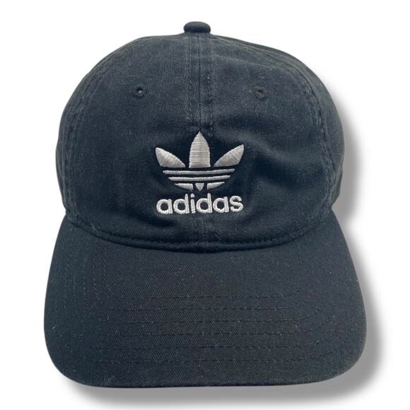Adidas Black Unisex Adjustable Baseball Sport Cap Hat Men’s Women’s - Picture 1 of 5